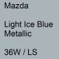 Preview: Mazda, Light Ice Blue Metallic, 36W / LS.